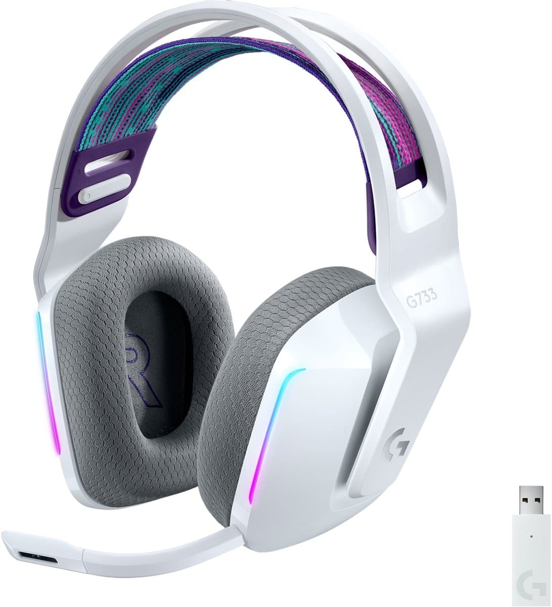 Logitech G733 LIGHTSPEED - Draadloze Gaming Headset - PS5/PS4 & PC - Wit — afbeelding 1