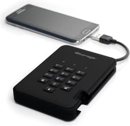 iStorage diskAshur2 SSD - externe harde schijf - 2 TB - SSD - Cijfercode - Zwart — thumbnail 4