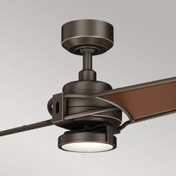 Plafondventilator met verlichting - Xety - 56in / 142cm ventilator - geborsteld nikkel — thumbnail 4