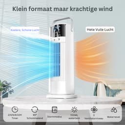 TADES® Airco - Mini Airco - Mobiele Airco - Aircooler - Luchtkoeler - Airco Zonder Afvoerslang - Aircooler Met Koelelementen - Aircooler Met Water - Airco - Luchtkoeler Met Waterreservoir — thumbnail 3