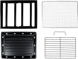 Benson Compacte barbecue met handvat - draagbaar - 35 x 27 x 20 cm - zwart — thumbnail 3