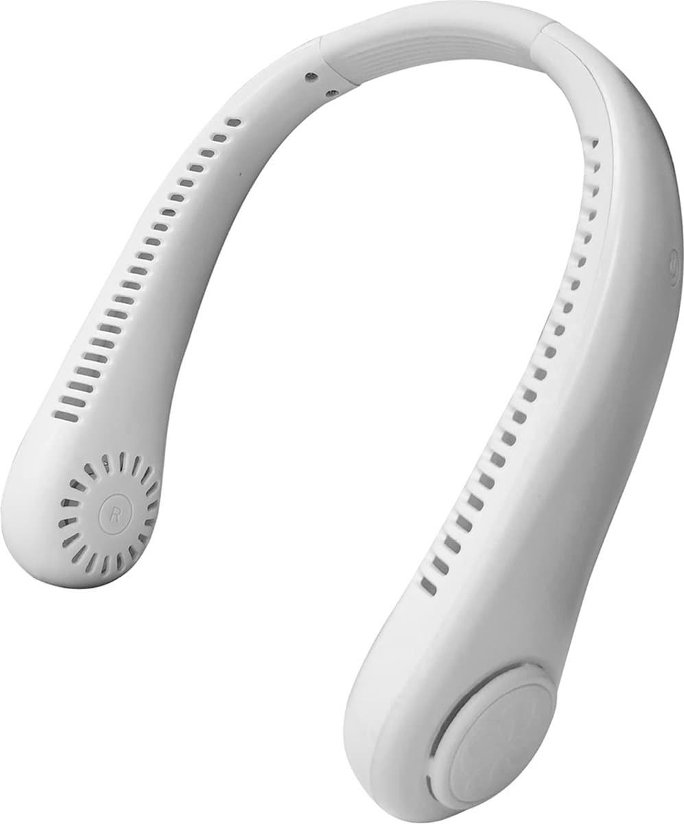 Orange Care, Draagbare Nekventilator – 3 Snelheden – Nek Koeler, Halsventilator, Gezichtsventilator, Mini Ventilator - Wit – 3W – USB Oplaadbaar — afbeelding 1