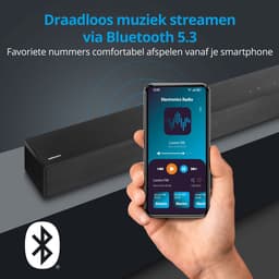 MEDION S61022 3.1 Dolby Atmos Soundbar met draadloze subwoofer (voor tv-apparaten, Bluetooth 5.3, HDMI eARC CEC, optische ingang, AUX, 3 x 20 W + 60 W (RMS) subwoofer draadloos, afstandsbediening, wan — thumbnail 3