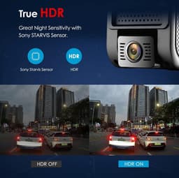 Autocamera 1080p Full HD 25K wifi super nachtzicht 170 graden groothoek G-sensor WDR loopopname 24-uurs parkeermonitor - Full HD dashcam met 170 graden groothoek dashcam — thumbnail 4