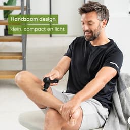 Compact massagepistool met 3 opzetstukken, zachte triggerpuntmassage voor gevoelige lichaamsgebieden — thumbnail 5