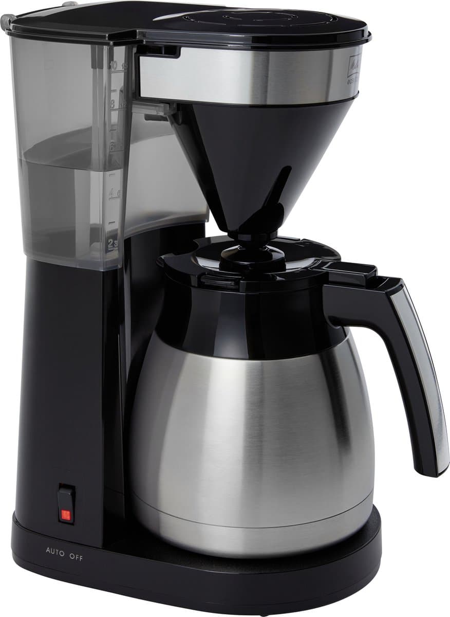 Melitta Easy Top Therm koffiezetapparaat 1023-10 zwart- roestvrij staal — afbeelding 1