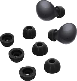 kwmobile 6x cover voor oordopjes - geschikt voor Samsung Galaxy Buds 2 - Van memory foam in zwart - Maat S, M en L — thumbnail 3