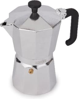 La Cafetière Venice Aluminium espressomaker met koelblijvende handgreep en knop — thumbnail 4