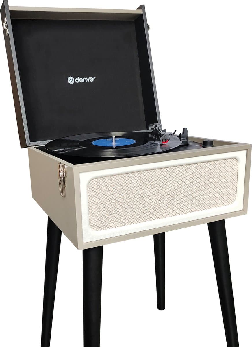 Denver Platenspeler Bluetooth - Ingebouwde Speakers - FM Radio - Auto-stop - Retro - VPR250 — afbeelding 1