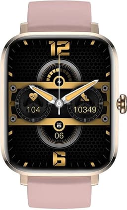 Belesy® HEAVEN – Smartwatch Dames – Smartwatch Heren – Horloge – 1.85" Kleurenscherm – Stappenteller – Hartslagmeter – Bloeddrukmeter – Slaapmonitor – Split Screen – Stembediening – Sportmodus – Bluetooth 5.1 – Goud - Moederdag — thumbnail 3