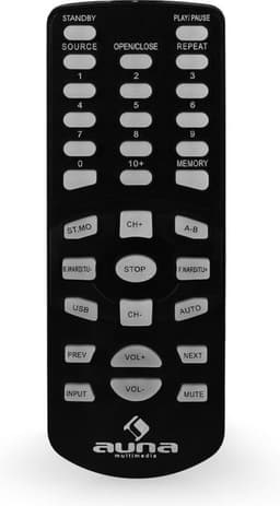 Auna Versterker, HiFi stereo mini-versterker, HiFi-versterker met bas- & treble-regelaar, 2-kanaals audioversterker, Stereo-versterker met afstandsbediening, AUX, AV-receiver voor MP3 & CD — thumbnail 3