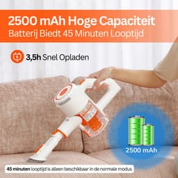 ILife G80 Draadloze Stofzuiger Zonder Zak – Met 4 Opzetstukken – Met Muurbeugels – Krachtige Motor – Handstofzuiger — thumbnail 2