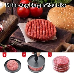 Vleesmolenset voor keukenmachine - RVS - Inclusief malen, worst maken en hamburgers - Voor eenvoudig thuisgebruik - ShopVlot — thumbnail 2