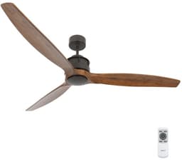 Plafondventilator Akmani Brons - Walnoot Ø 142cm — thumbnail 1