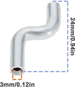 Kabel Eindkap 5 Stuks - Universele Gaskabel - Stalen Eindkappen - Duurzaam - Geschikt voor Grasmaaier - Lengte 24 mm — thumbnail 2