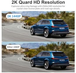 Auto Camera - Rijrecorder - Veilig Onderweg - 2K QHD Resolutie - 145 Graden - Zwart — thumbnail 5