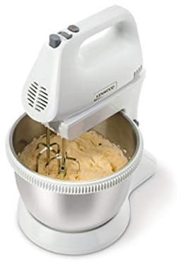 Keukenmixer met kom - Handmixer - Bakken en kneden - Krachtige 450W motor - 3.4 Liter kom - Wit — thumbnail 5