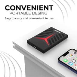 Externe harde schijf - Draagbare opslag - Gegevens opslaan - Plug-and-play functie - 500 GB - Zwart — thumbnail 2