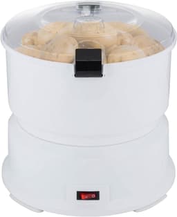 Aardappelschilmachine Elektrisch - Groenteschiller Keuken - Snel Groenten Schillen - Krachtige Motor - 08 kg Capaciteit - Wit — thumbnail 1