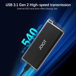 Externe SSD - Draagbare Harde Schijf - Bestanden Opslaan - Hoge Snelheid - 1 TB - Zwart — thumbnail 4