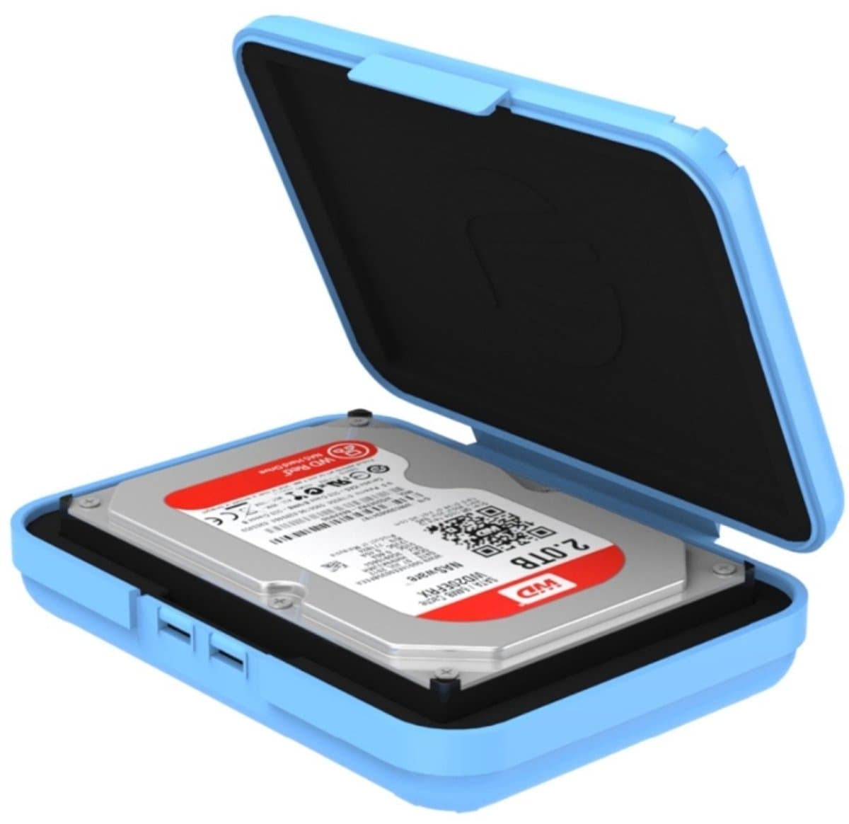 ORICO PHX-35 3,5 inch SATA HDD-behuizing Harde schijf Schijf Beschermdeksel (blauw) — afbeelding 1