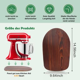 Schuifplaat Mixer - Onderlegger Keukenmachine - Keukenmachine Verplaatsen - Specifiek Vormontwerp - 374 x 252 cm - Bruin — thumbnail 2