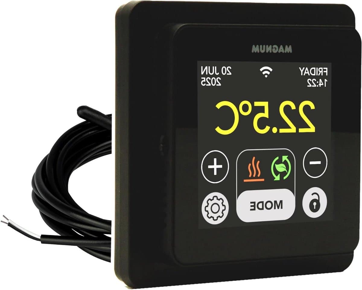 Slimme Thermostaat - Kamerregelaar Wifi - Verwarming Regelen - Met Vloersensor - 86 x 86 cm - Zwart — afbeelding 1