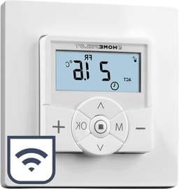 Slimme Thermostaat - Kamertemperatuur Regelaar - Energie Besparen - App Bediening Mogelijk - 5 x 5 cm - Wit — thumbnail 1