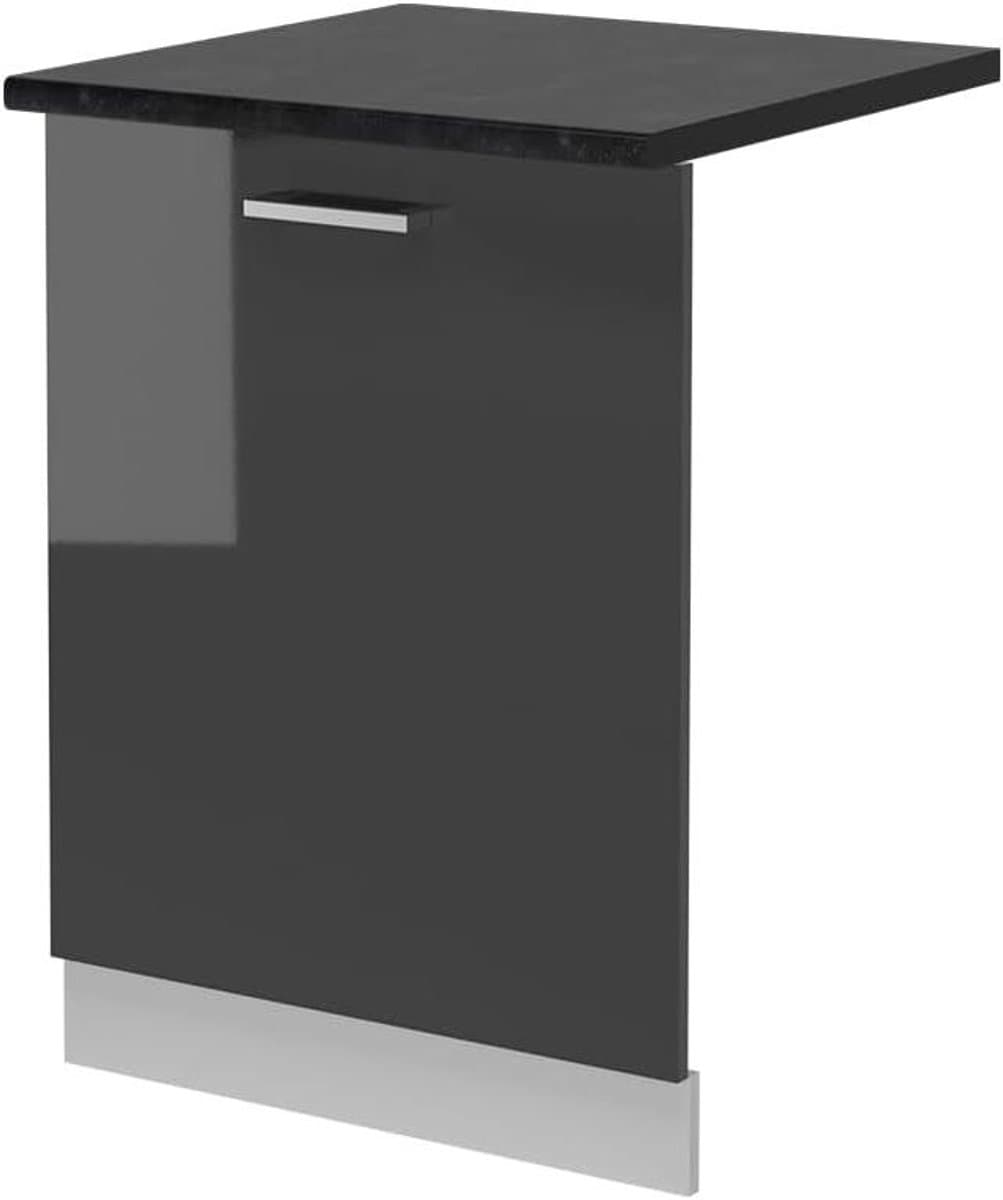 Vaatwasserpaneel - Keukenfront - Keuken Integratie - Hoogglans Afwerking - 60 cm - Antraciet — afbeelding 1