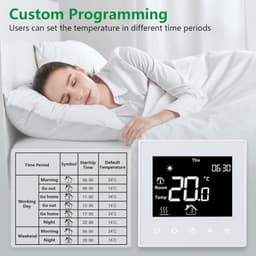 Programmeerbare Vloerverwarming Thermostaat met LCD Touchscreen voor Watergedragen Systemen — thumbnail 3