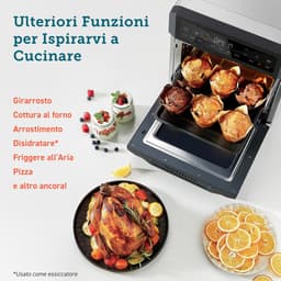 Airfryer Oven - Hete Lucht Frituurpan - Gezond Koken - Dubbele Weerstand - 12 Liter - RVS — thumbnail 4