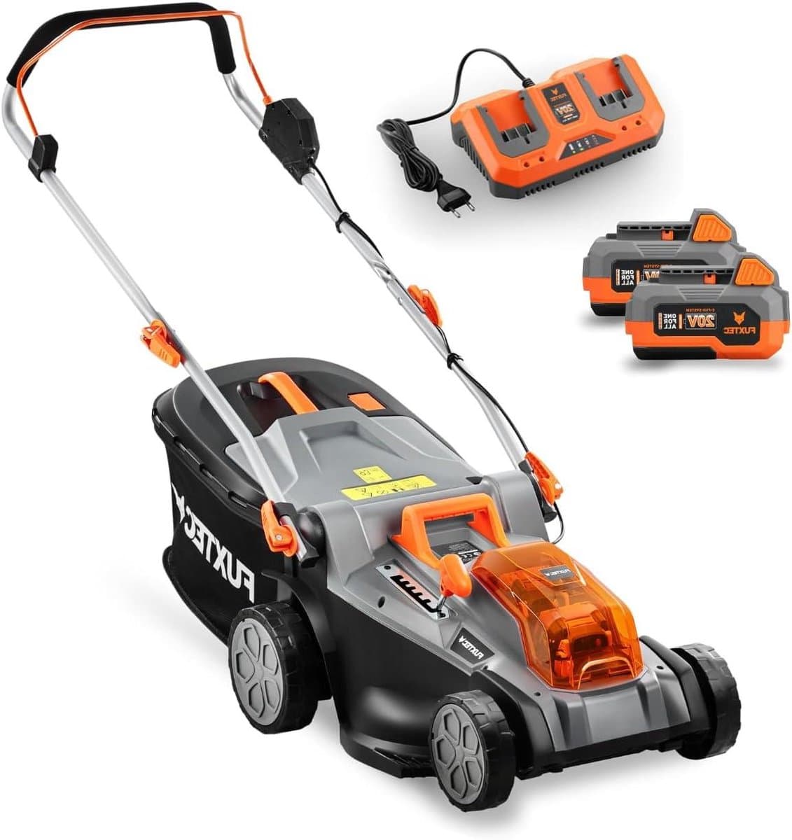 Accu Grasmaaier - Draadloze Grasmaaier Grasmaaier - Gazon Onderhouden - Zonder Snoer - 43 cm Snijbreedte - Zwart — afbeelding 1