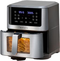 Heteluchtfriteuse XXL - Airfryer Oven - Grote porties maken - Digitaal touchscreen - 8 Liter capaciteit - Zilver — thumbnail 1