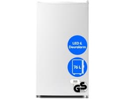 MEDION Koelkast 76 L, vrijstaand - MD370009 - Wit | 3 legplateaus, hoogte 84,5 cm, omkeerbare deur, 2 deurvakken, verstelbare voeten