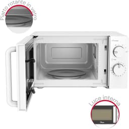 Magnetron 20 Liter - Compacte Oven - Snel Eten Bereiden - 6 Vermogensstanden - 700 Watt - Wit — thumbnail 5