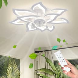 Evaux Boutique Plafondventilator - Ventilator in de slaapkamer met verlichting - Zwart – 69 cm – 5 Bladen – Smart LED - Geluidsniveau: Stil – Afstandsbediening en app – Dimbaar – 6 Snelheden – Slaapkamer ventilatorlamp — thumbnail 5