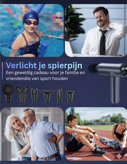 DailySupplies® Massage Gun Professioneel - Massage Apparaat - Theragun - Massageapparaat met 30 niveaus — thumbnail 3