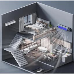 USB Oplaadbare Wandventilator – Draadloze Luchtcirculator – 3 Standen – Compacte Mini Ventilator – Donkergrijs — thumbnail 4