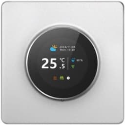 Slimme thermostaat - Verwarmingsregelaar - Comfort regelen - Afstandsbediening via app - 80x80mm - Wit — thumbnail 1