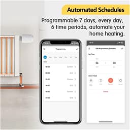 Slimme Thermostaat - Radiatorkraan Regelaar - Energie Besparen - App en Spraakbediening - M30 x 1.5mm - Wit — thumbnail 4