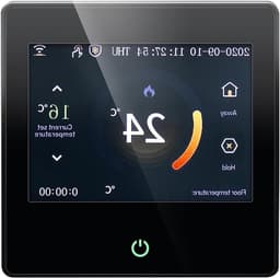 Slimme Thermostaat - Temperatuurregelaar - Energie Besparen - Wifi Bediening - 3.5 Inch Scherm - Zwart — thumbnail 1