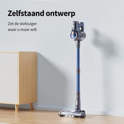 Draadloze Stofzuiger - Steelstofzuiger Handstofzuiger - Huis en Auto - 23kPa Zuigkracht - 35 Min Looptijd - Blauw — thumbnail 4