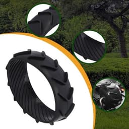 Verbeter de Stabiliteit en Tractie met Rubberen Wielbeschermer, Compatibel met M500 M700 S300 M1000 Plus, Past op Het Voorwielprofiel voor Robotachtige Grasmaaier — thumbnail 4
