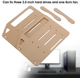 3,5 Inch Harde Schijf Beugel, Acryl Harde Schijf Beugel, Doe-het-zelf Transparante Acryl Harde Schijf Beugel, Ondersteuning Voor Zes 3,5 Inch Harde Schijven En Twee 8 Cm Ventilatoren — thumbnail 5