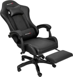 RACINGX- Game Stoel Met Voetsteun - Gaming Stoel - Ergonomische Bureaustoel - Gamestoel - Verstelbaar - Gaming Chair - Zwart — thumbnail 3