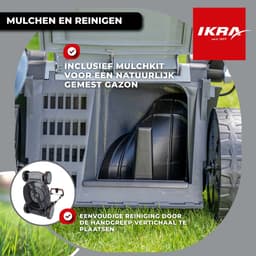 IKRA Bosch 36 V 3-in-1 accu-grasmaaier IB-LM 43 met mulchfunctie, voor gazons tot circa 600 m² – inclusief accu (4,0Ah) en oplader — thumbnail 2