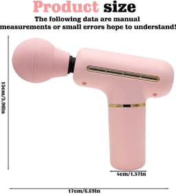 Mini massagepistool - 4 instelbare snelheden - draagbaar handmassageapparaat - diepe weefselpercussie voor nek en rug - ShopVlot — thumbnail 5