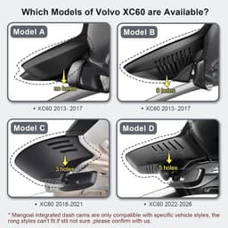 SnelShoppen - 4K+1080P Dashcam Auto Voor en Achter, OEM-Look, Compatibel met Volvo XC60 2022-2026, Loop-opname, G-sensor, WiFi & App, 128 GB Kaart — thumbnail 5
