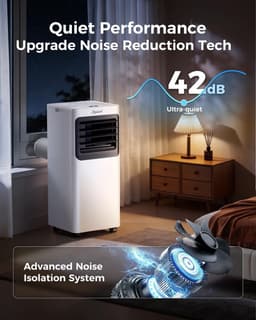 Mobiele airco 7000 BTU ,stille draagbare airco met ontvochtiger, ventilator en slaapmodus 3-in-1 functie - 27 m² — thumbnail 3