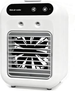 Draagbare airconditioner - elektrische desktopventilator - draagbare koelventilator - kleine airconditionerventilator voor huishoudelijk gebruik - watertank van 500 ml - langdurige spray - geschikt voor thuis, kamperen, auto, kantoor en meer. — thumbnail 1